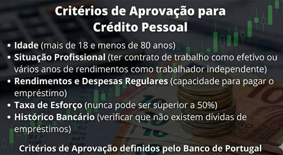 Principais critérios de aprovação para crédito pessoal
